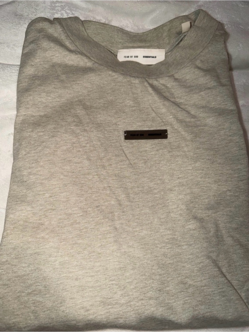 T-Shirt Fear Of God Essentials xxl light oatmeal t shirt - Picture 2 of 5